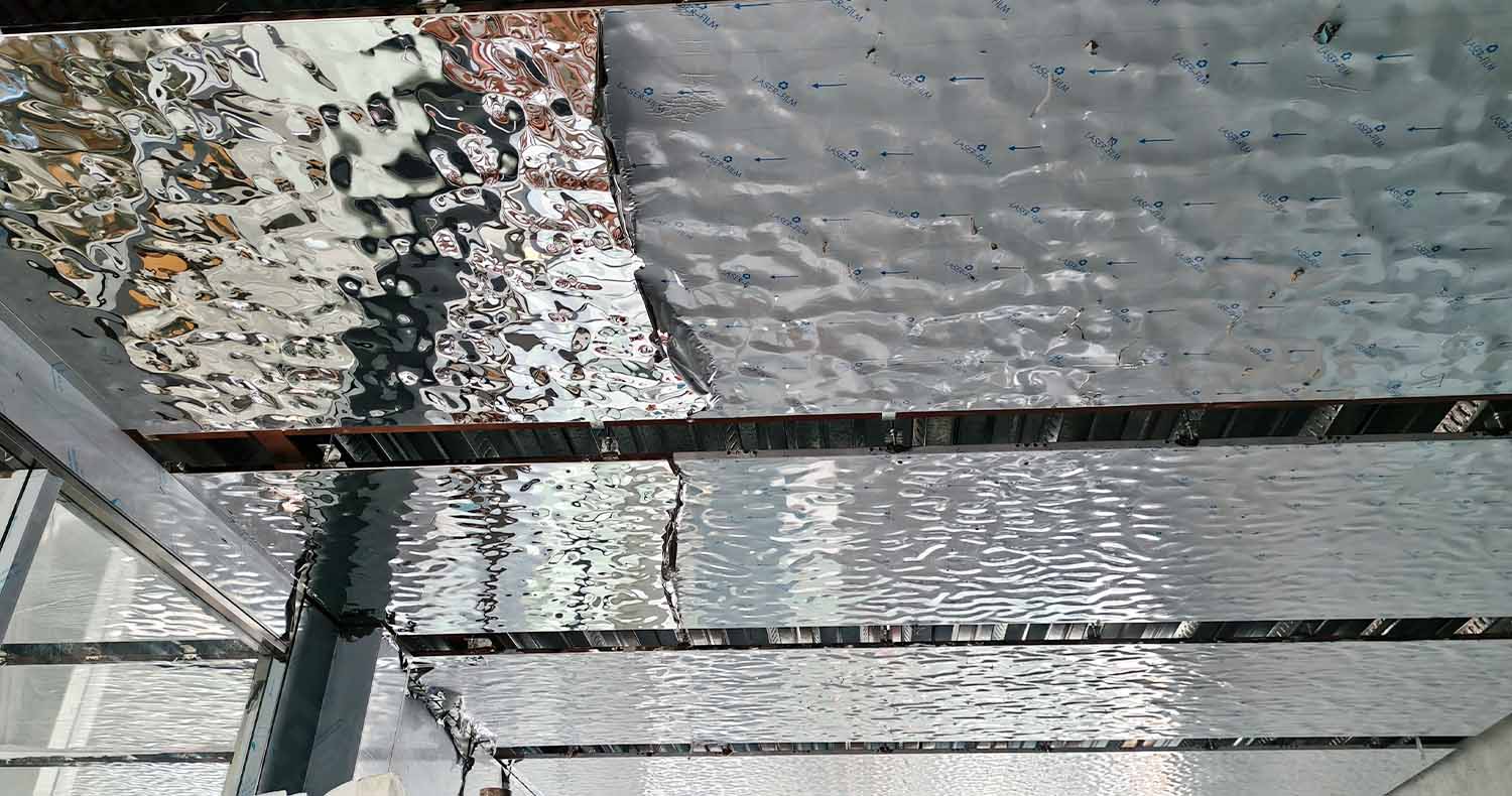 water ripple stainless steel sheets