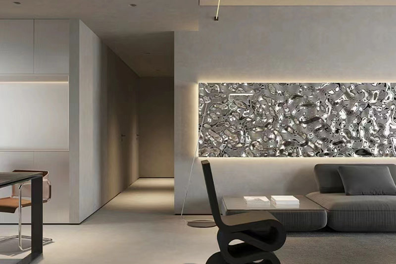 Water Ripple Stainless Steel Wall Panels for Modern Interiors