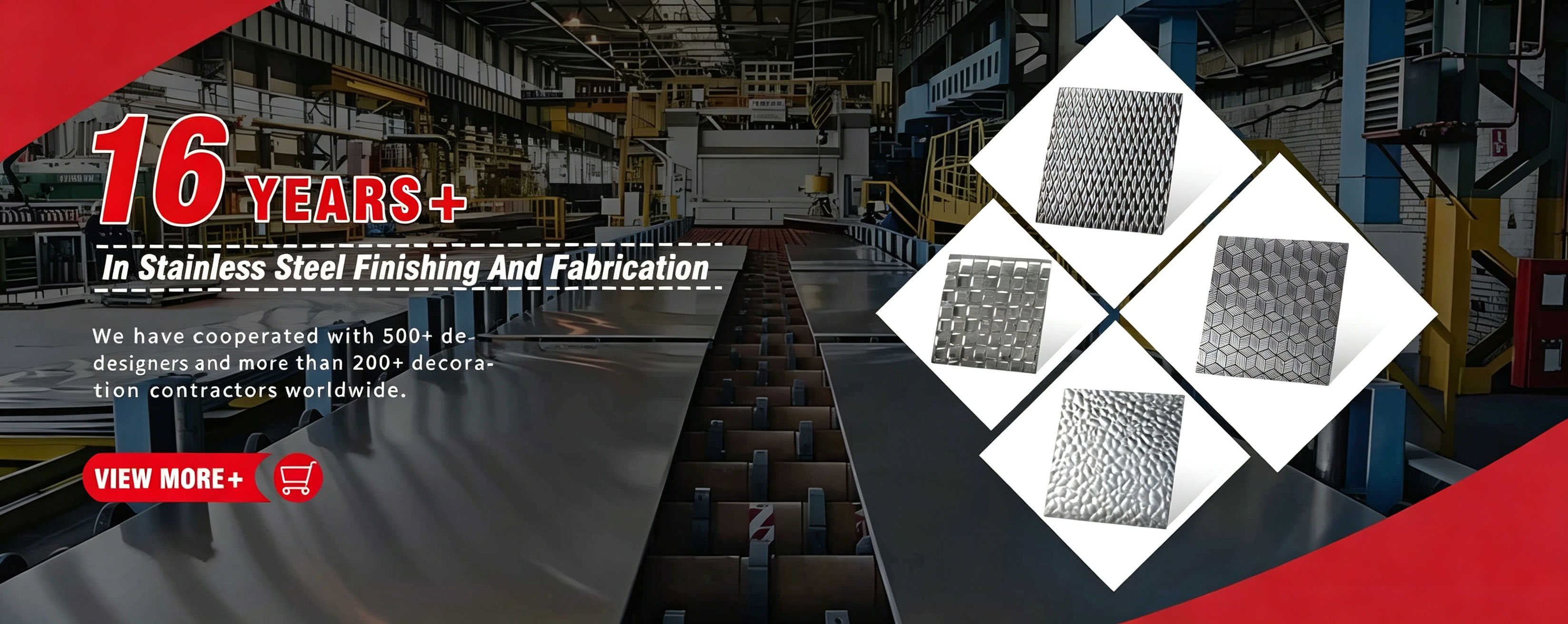 Embossed stainless steel sheet